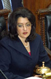 2002-03 President Cmera de Senadores Mirtha Queuedo Acalinovic, Bolivia